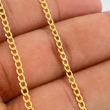Cadena Cubana 1.9gr / 17 3/4 in / 2.12mm Oro Amarillo +1 18K $