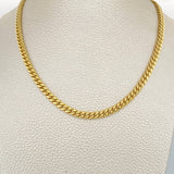 Cadena Cubana 10.05gr / 24 1/4 in / 4.45mm Oro Amarillo +1 14K Italy $