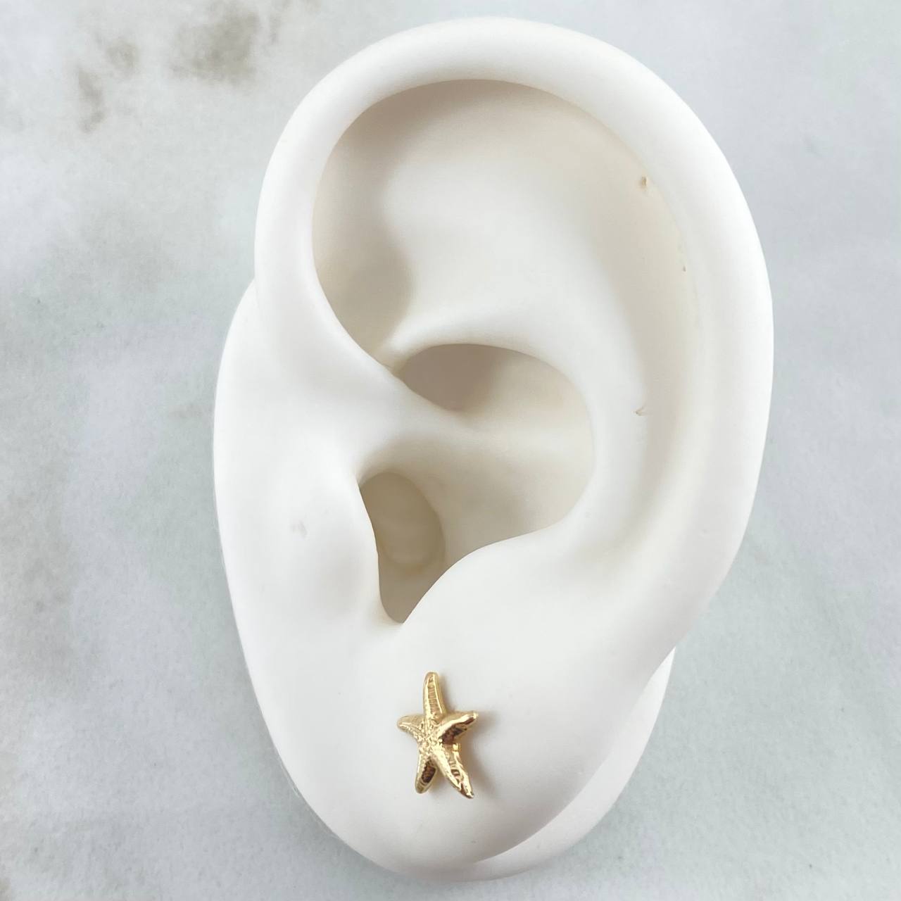 Stud Earrings Sea 0.95gr / 18K Gold ©