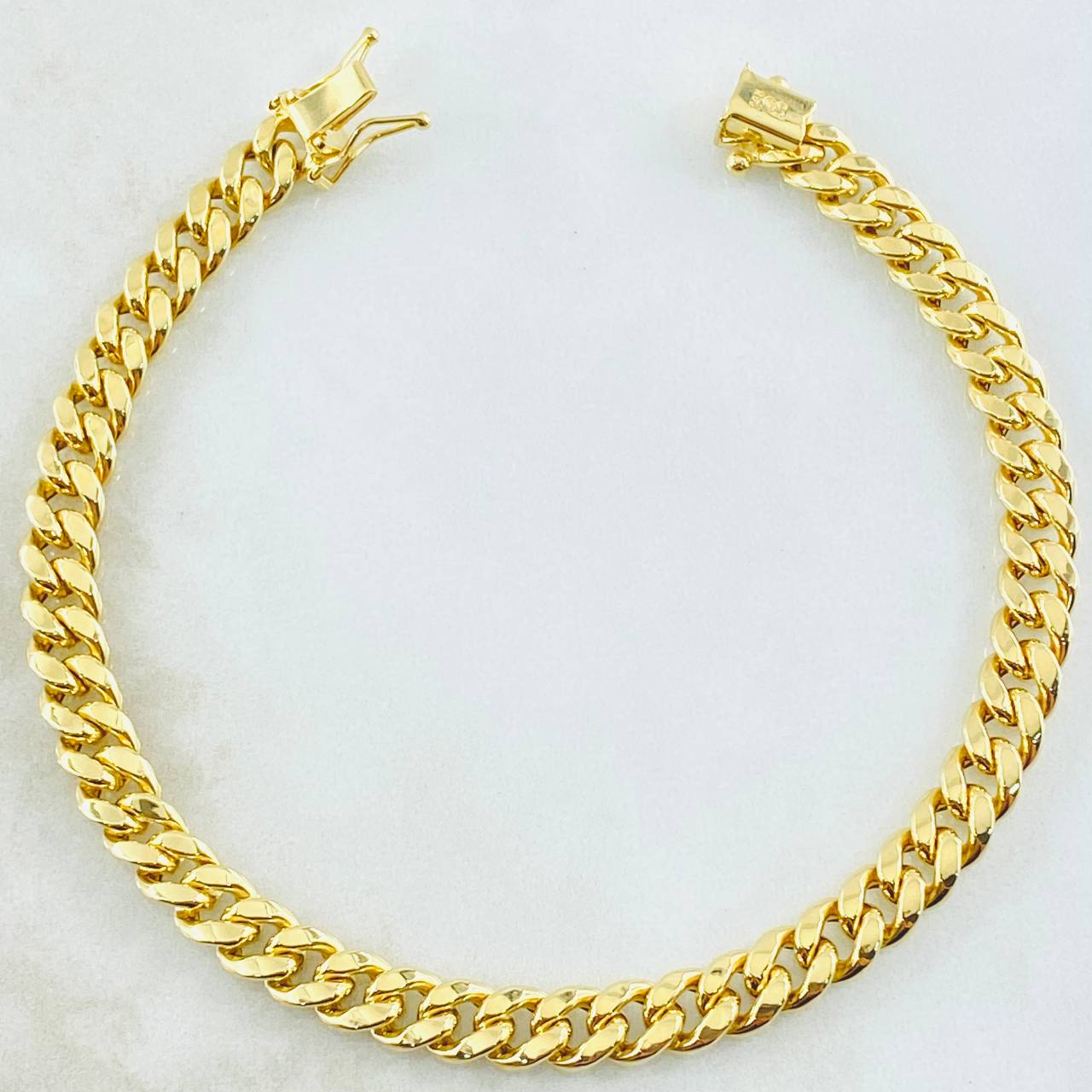 Cuban Links Bracelet 5.9gr / 8.3in / 14K Gold Italy