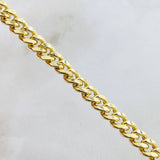 Cuban Links Bracelet 6.2gr / 7 3/4 in / 14K Gold Italy