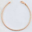Ice Bracelet 4.1gr / 6 3/4 in / Two-Tone White and Rose Gold 14K Italy *