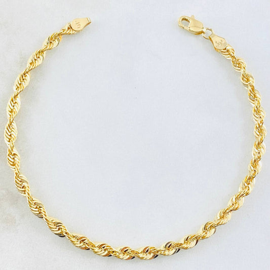 Pulso Lazo 2.7gr / 7 1/2 in / Oro Amarillo 14K Italy ©
