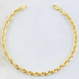 Rope Bracelet 2.9gr / 7 1/2 in / 14K Gold Italy