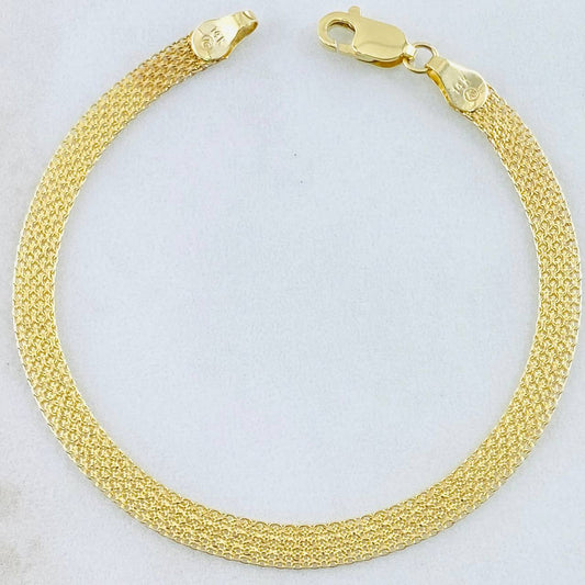 Bismark Bracelet 3.25gr / 7 in / 14K Gold Italy ©