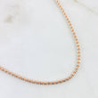 Cadena Ice 12.8gr / 23 1/2 in / Dos Oros Blanco Rosa 14K Italy