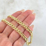 Cadena Cubana 13gr / 23 1/2 in / Oro Amarillo 14K Italy