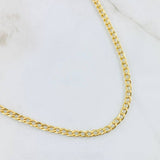 Cadena Cubana 3.75gr / 19 3/4 in / 3.3mm Oro Amarillo +1 18K *
