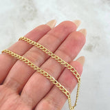 Cadena Cubana 3.75gr / 19 3/4 in / 3.3mm Oro Amarillo +1 18K *