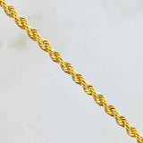 Rope Chain 6.7gr / 19.7in / 18K Gold +3$