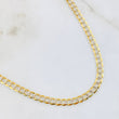 Cadena Cubana 18.25gr / 65cm / Dos Oros Amarillo Blanco +3 18K ©