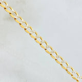 Cadena Cubana 18.25gr / 65cm / Dos Oros Amarillo Blanco +3 18K ©