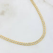 Cuban Links 6.9gr / 17 3/4 in / Two Tone Yellow White 18K +3 *