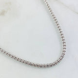 Ice Chain 21gr / 25 1/2 in / 3.4mm White Gold +4 18K *