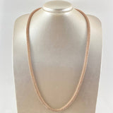 Cadena Ice 34.5gr / 25 1/2 in / Dos Oros Blanco Rosa 14K Italy ©