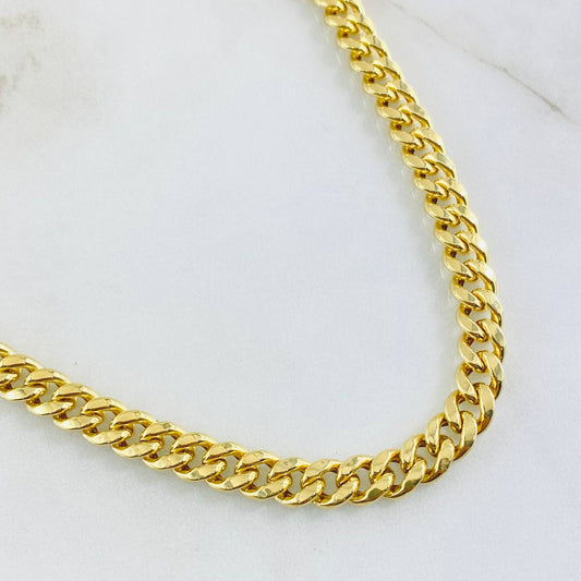 Cadena Cubano 17.7gr / 23 1/2 in / Oro Amarillo 14K Italy *