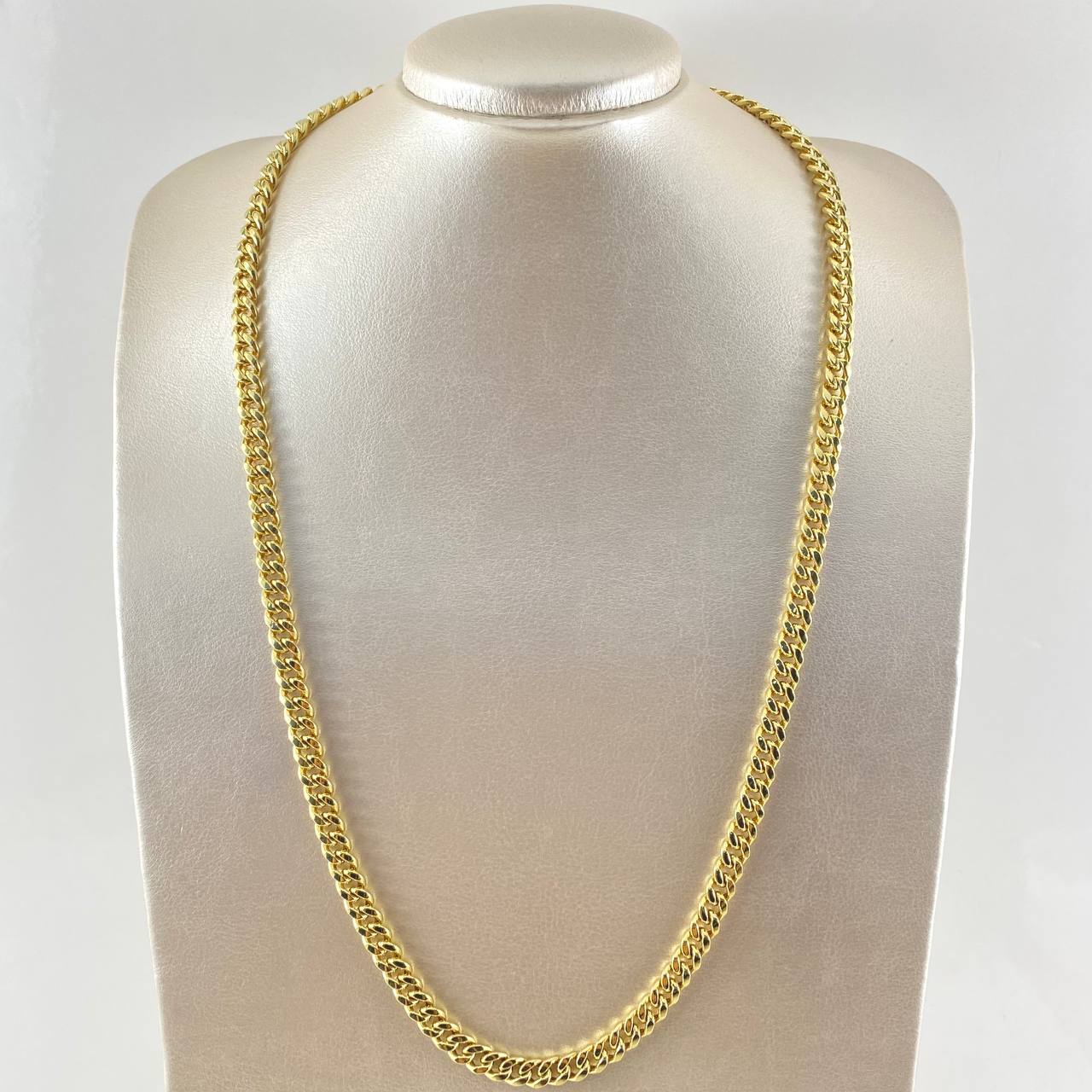 Cadena Cubana 19gr / 25 1/2 in / Oro Amarillo 14K Italy ©