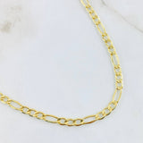 Cadena Figaro 6.5gr / 23 1/2 in / Oro Amarillo 14K Italy ©