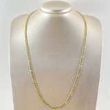 Cadena Figaro 6.6gr / 23 1/2 in / Oro Amarillo 14K Italy *