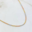 Cadena Cubana 4gr / 23 1/2 in / Tres Oros 14K Italy ©