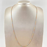 Cadena Cubana 4gr / 23 1/2 in / Tres Oros 14K Italy ©