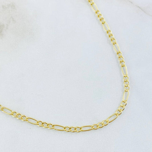Cadena Figaro 2.75gr / 23 1/2 in / Oro Amarillo 14K Italy