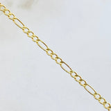 Cadena Figaro 2.85gr / 23 1/2 in / Oro Amarillo 14K Italy ©