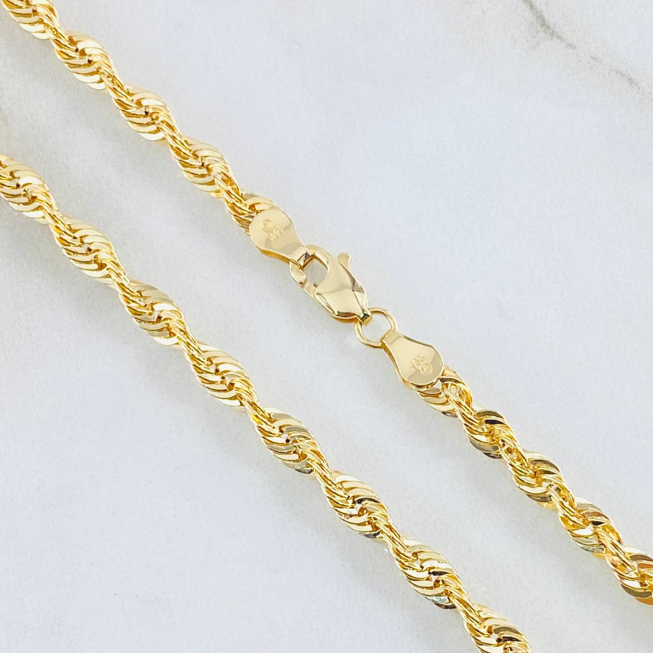 Rope Chain 9.15gr / 27 1/2 in / 14K Gold Italy *