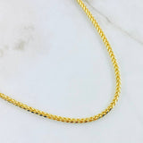 Cadena Franco 7.5gr / 23 1/2 in / Oro Amarillo 14K Italy