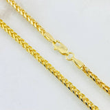 Cadena Franco 7.5gr / 23 1/2 in / Oro Amarillo 14K Italy
