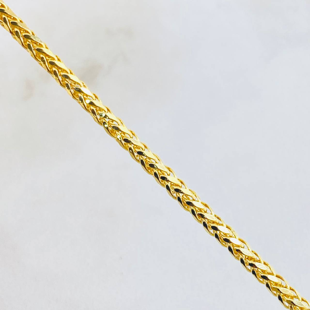 Cadena Franco 7.5gr / 23 1/2 in / Oro Amarillo 14K Italy