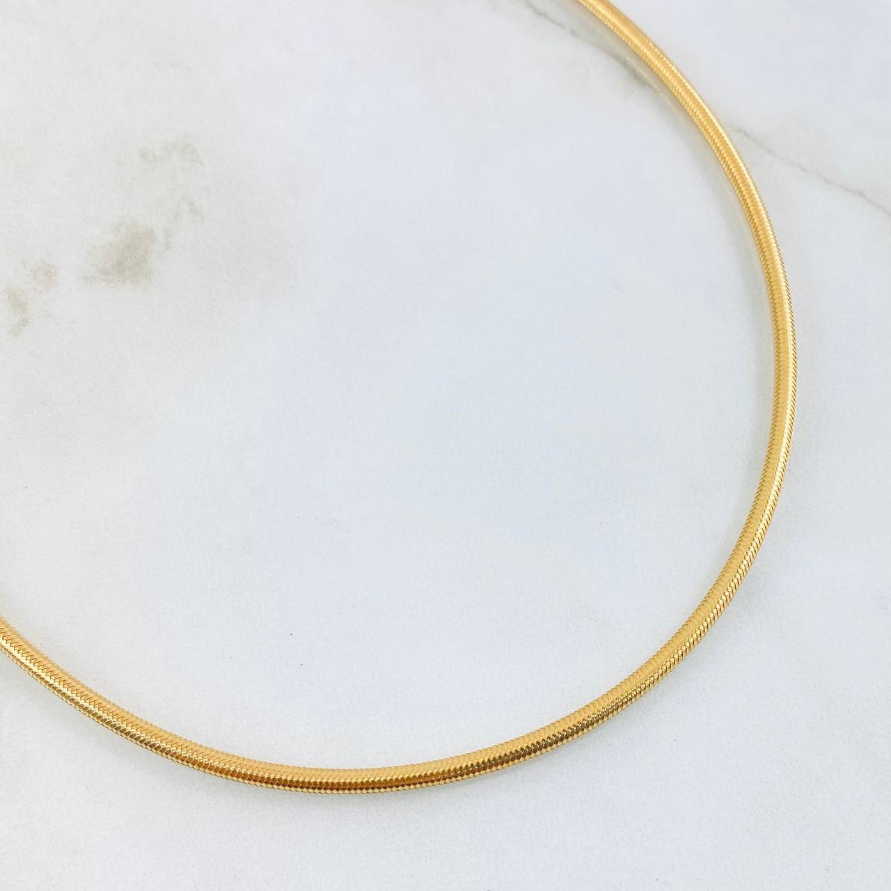 Reticulated Chain 5.6gr / 17 3/4 in Yellow Gold +4