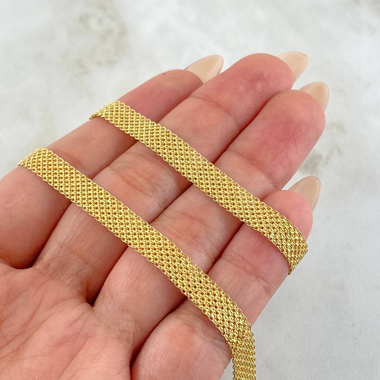 Cadena China 11.6gr / 25 1/2 in / Oro Amarillo 14K Italy