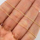 Cadena Veneciana 1.7gr / 17 3/4 in / 0.4mm Oro Amarillo +3 18K &