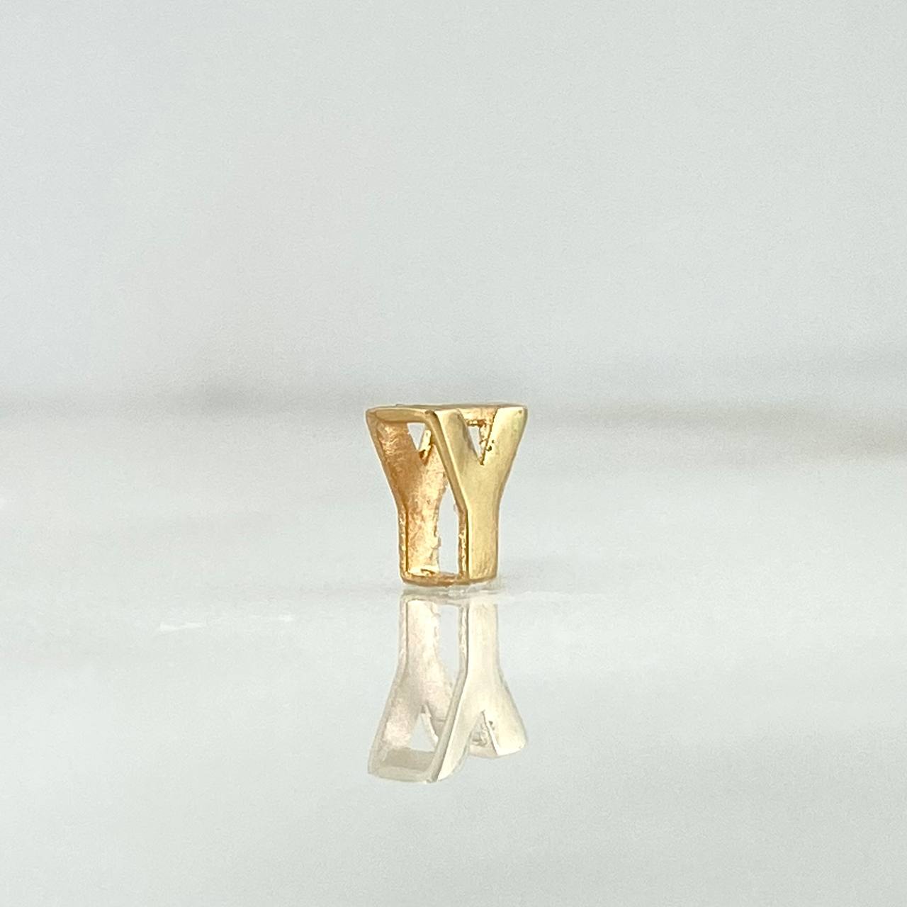 Charm Letter Y 0.2gr / 6mm Drum 18K Yellow Gold