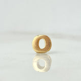 Charm Letter O 0.35gr / 0.5cm / Yellow Gold Drum