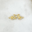 Charm Bicycle 1gr / 2.3cm / White Zircons Yellow Gold