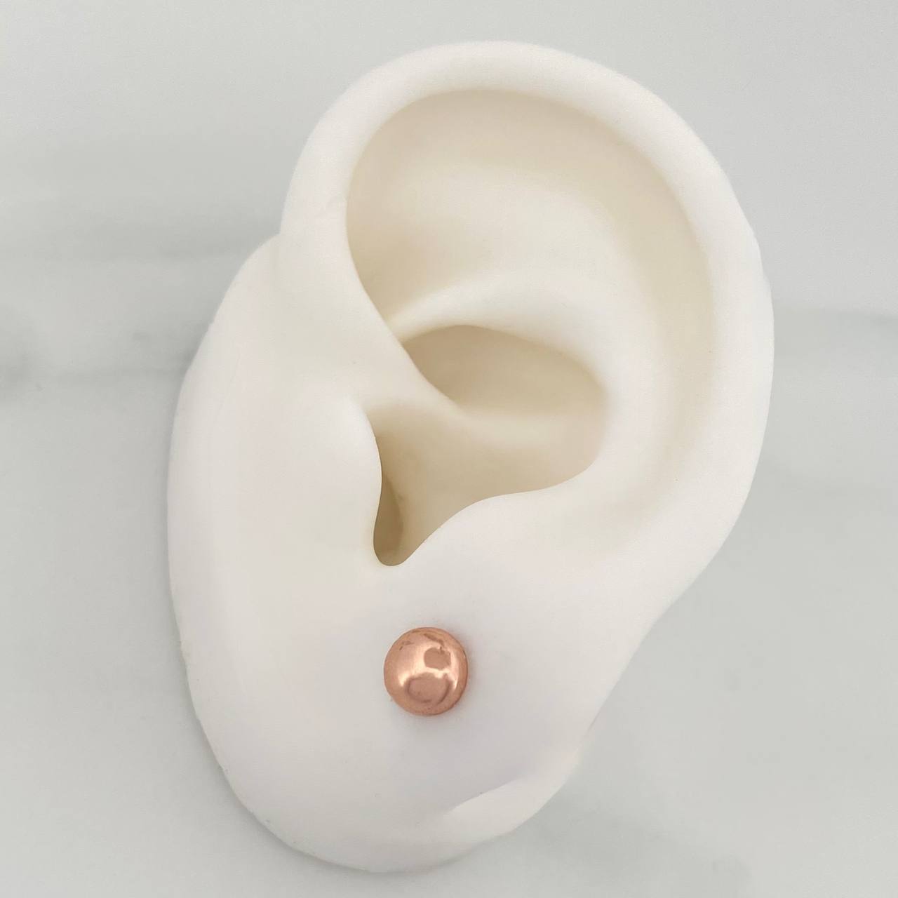 Stud Earrings Medium Bead 0.65 g / in / 5 mm 18K Rose Gold