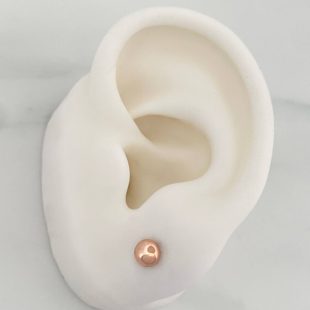 Topos Media Bola 0.6 g / in / 4 mm Oro Rosa 18K
