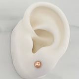 Topos Media Bola 0.4 g / in / 4 mm Oro Rosa 18K