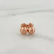 Topos Media Bola 0.5 g / in / 4 mm Oro Rosa 18K