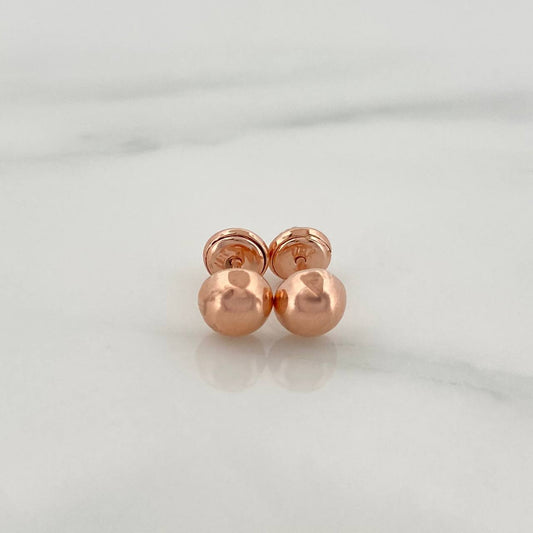 Topos Media Bola 0.6 g / in / 4 mm Oro Rosa 18K