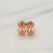 Stud Earrings Medium Bead 0.65 g / in / 5 mm 18K Rose Gold