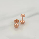 Topos Media Bola 0.5 g / in / 4 mm Oro Rosa 18K