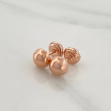 Stud Earrings Medium Bead 0.65 g / in / 5 mm 18K Rose Gold