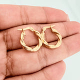 Candongas Fenix 1.2gr / 3/4 in / Oro Amarillo 18K %