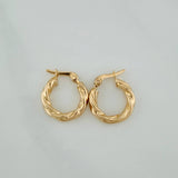 Candongas Fenix 1.2gr / 3/4 in / Oro Amarillo 18K %