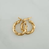 Candongas Fenix 1.2gr / 3/4 in / Oro Amarillo 18K %