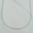 Cadena Militar 1.8gr / 44.7cm / 1mm Diamantada Oro Blanco +3 18K &