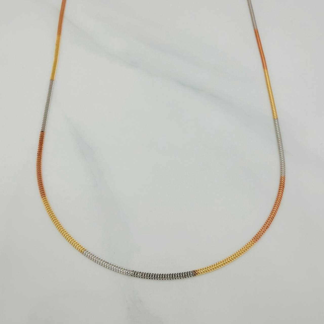 Cadena Sedusa 1.35gr / 16 in / 1.6mm Tres Oros +3 18K &